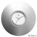 Deja vu Uhr, Schmuckscheiben, Aluminium, schwarz-grau-silber, A 14-1