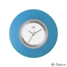 Deja vu watch, jewelry discs, aluminium, blue-turquoise, A 2-3