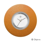 Deja vu Uhr, Schmuckscheiben, Aluminium, rot-orange, A 3-11