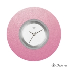 Deja vu Uhr, Schmuckscheiben, Aluminium, lila-rosa, A 3-13