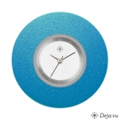 Deja vu Uhr, Schmuckscheiben, Aluminium, blau-trkis, A 3-3