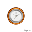 Deja vu watch, jewelry discs, aluminium, red-orange, A 44-11