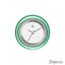 Deja vu watch, jewelry discs, aluminium, green-yellow, A 44-14