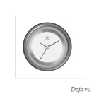 Deja vu watch, jewelry discs, aluminium, black-grey-silver, A 44-16