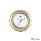 Deja vu watch, jewelry discs, aluminium, black-grey-silver, A 44-2