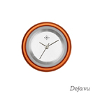 Deja vu watch, jewelry discs, aluminium, red-orange, A 44-20