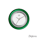 Deja vu watch, jewelry discs, aluminium, green-yellow, A 44-26