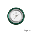 Deja vu watch, jewelry discs, aluminium, green-yellow, A 44-4