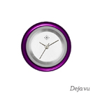 Deja vu watch, jewelry discs, aluminium, purple-pink, A 44-6