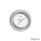 Deja vu watch, jewelry discs, aluminium, black-grey-silver, A 44-9