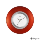 Deja vu Uhr, Schmuckscheiben, Aluminium, rot-orange, A 52-22