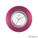 Deja vu Uhr, Schmuckscheiben, Aluminium, lila-rosa, A 52-23