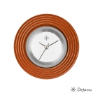 Deja vu Uhr, Schmuckscheiben, Aluminium, rot-orange, A 65-20