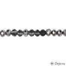 Deja vu Collier, Armbnder, schwarz-grau-silber, B 36-2, anthrazit