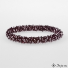 Deja vu Necklace, bracelets, red-orange, Bb 472-1, burgundy