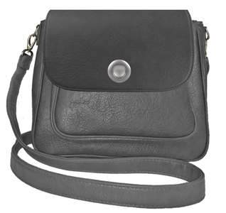 Deja vu bag, bag Sarah, artificial leather, anthracite, BGM 501p c 501p