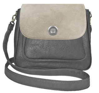 Deja vu bag, bag Sarah, artificial leather, anthracite, BGM 501p c 506p