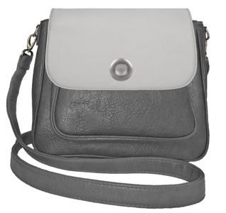 Deja vu bag, bag Sarah, artificial leather, anthracite, BGM 501 pc 524p