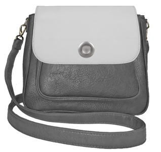 Deja vu bag, bag Sarah, artificial leather, anthracite, BGM 501 pc 528p