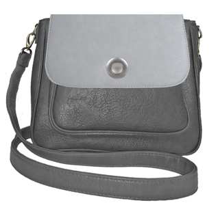 Deja vu bag, bag Sarah, artificial leather, anthracite, BGM 501 pc 530p