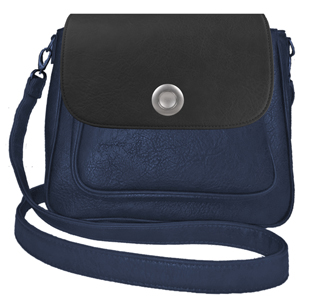 Deja vu bag, bag Sarah, artificial leather, dark blue, BGM 514p c 500p