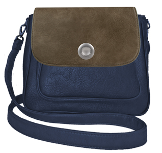 Deja vu bag, bag Sarah, artificial leather, dark blue, BGM 514p c 502p