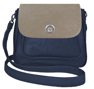 Deja vu bag, bag Sarah, artificial leather, dark blue, BGM 514p c 504p