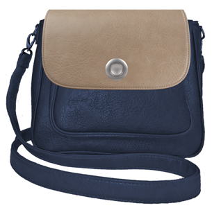 Deja vu bag, bag Sarah, artificial leather, dark blue, BGM 514p c 505p