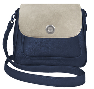 Deja vu bag, bag Sarah, artificial leather, dark blue, BGM 514p c 506p