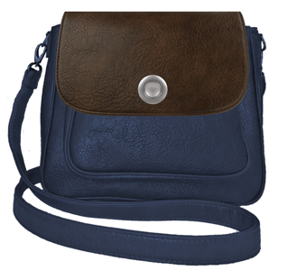 Deja vu bag, bag Sarah, artificial leather, dark blue, BGM 514p c 507p