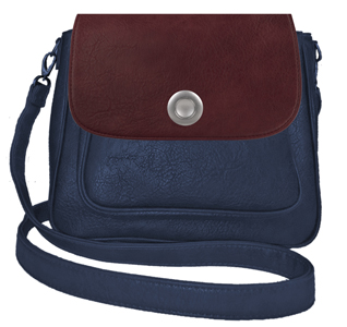 Deja vu bag, bag Sarah, artificial leather, dark blue, BGM 514p c 510p