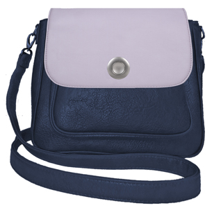 Deja vu bag, bag Sarah, artificial leather, dark blue, BGM 514 pc 527p