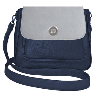 Deja vu bag, bag Sarah, artificial leather, dark blue, BGM 514 pc 530p