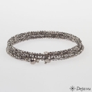 Deja vu Collier, Armbnder, schwarz-grau-silber, Bs 420-2, silber