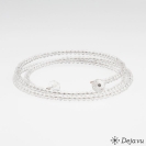 Deja vu Collier, Armbnder, schwarz-grau-silber, Bs 602, transparent