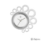 Deja vu Uhr, Schmuckscheiben, Edelstahl, E 136