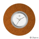 Deja vu watch, jewelry discs, felt, round, F 12, copper brown