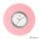 Deja vu watch, jewelry discs, felt, round, F 32, pastel pink