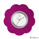 Deja vu watch, jewelry discs, felt, flower, F 66, purple