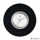 Deja vu watch, jewelry discs, felt, round, F 7, black