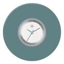 Deja vu watch, jewelry discs, acrylic, blue-turquoise, K 10-1 e