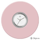 Deja vu Uhr, Schmuckscheiben, Acryl einfarbig, lila-rosa, K 120-1a
