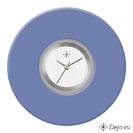 Deja vu watch, jewelry discs, acrylic, blue-turquoise, K 86-1 e