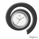 Deja vu watch, jewelry discs, acrylic, black-grey-silver, KF 6