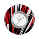 Deja vu watch, jewelry discs, Print-Design, red-orange, L 114-1