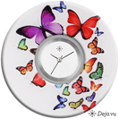 Deja vu watch, jewelry discs, Print-Design, colorful, L 18-1