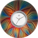 Deja vu watch, jewelry discs, Print-Design, colorful, L 197-1