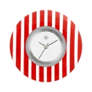 Deja vu watch, jewelry discs, Print-Design, red-orange, L 225