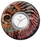 Deja vu watch, jewelry discs, Print-Design, brown-gold, L 276-1