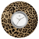 Deja vu watch, jewelry discs, Print-Design, brown-gold, L 316-2